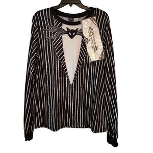 Disney Nightmare Before Christmas Jack Skellington Sleep Shirt Mask NEW